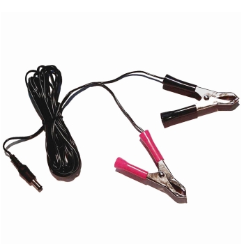 Battery cable with clips