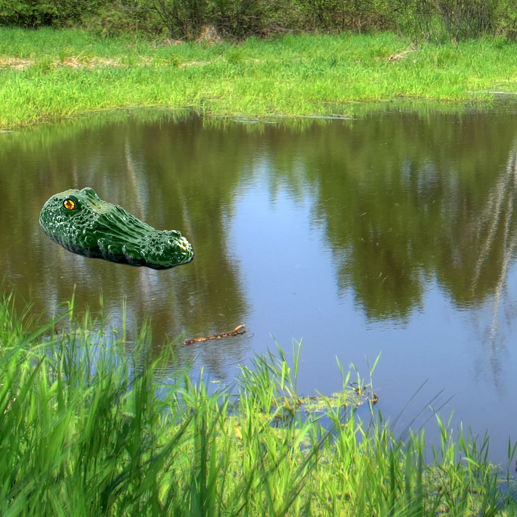 BIRD X Gator Guard Pond Lake Floating Alligator Head Geese Repeller Repellent 