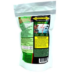 nature's defense mouse and rat repellent back view of packaging