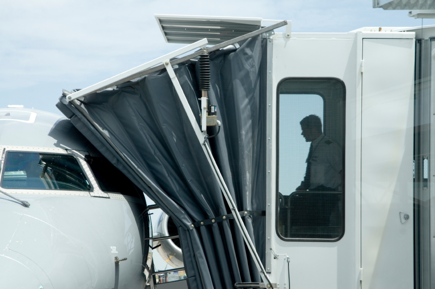 Piolt Boarding a Plane