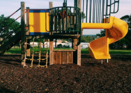 outdoor playground slide